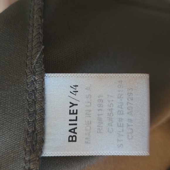 BAILEY/44 Sundowners dress sleeveless olive color lined front zip size Medium - Picture 10 of 10